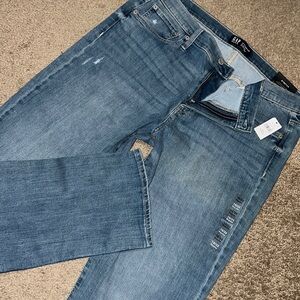 NWT GAP 16 33 CLASSIC STRAIGHT STRETCH DENIM JEANS STAPLE PANTS